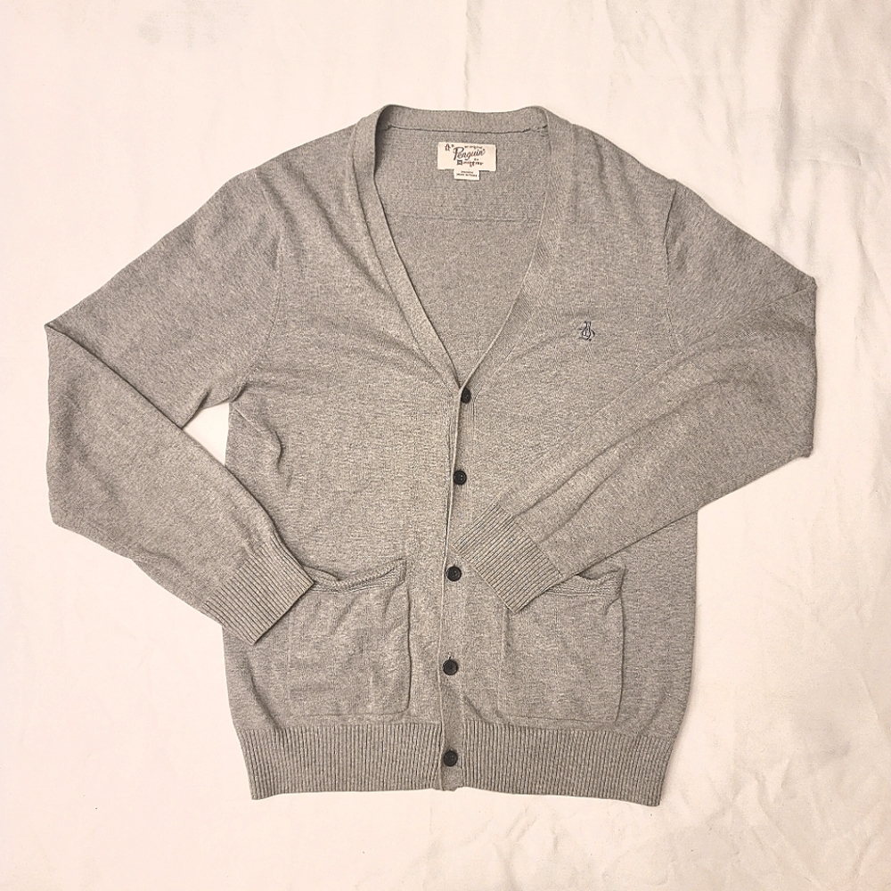 Original Penguin Cardigan - Gray - M